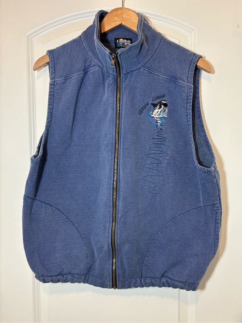 English Bay Blue Zip-Up Fleece Jacket #440